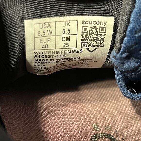 Saucony Womens Guide 17 S10937-106 Blue Running Shoes Sneakers Size 8.5 W - Picture 6 of 6